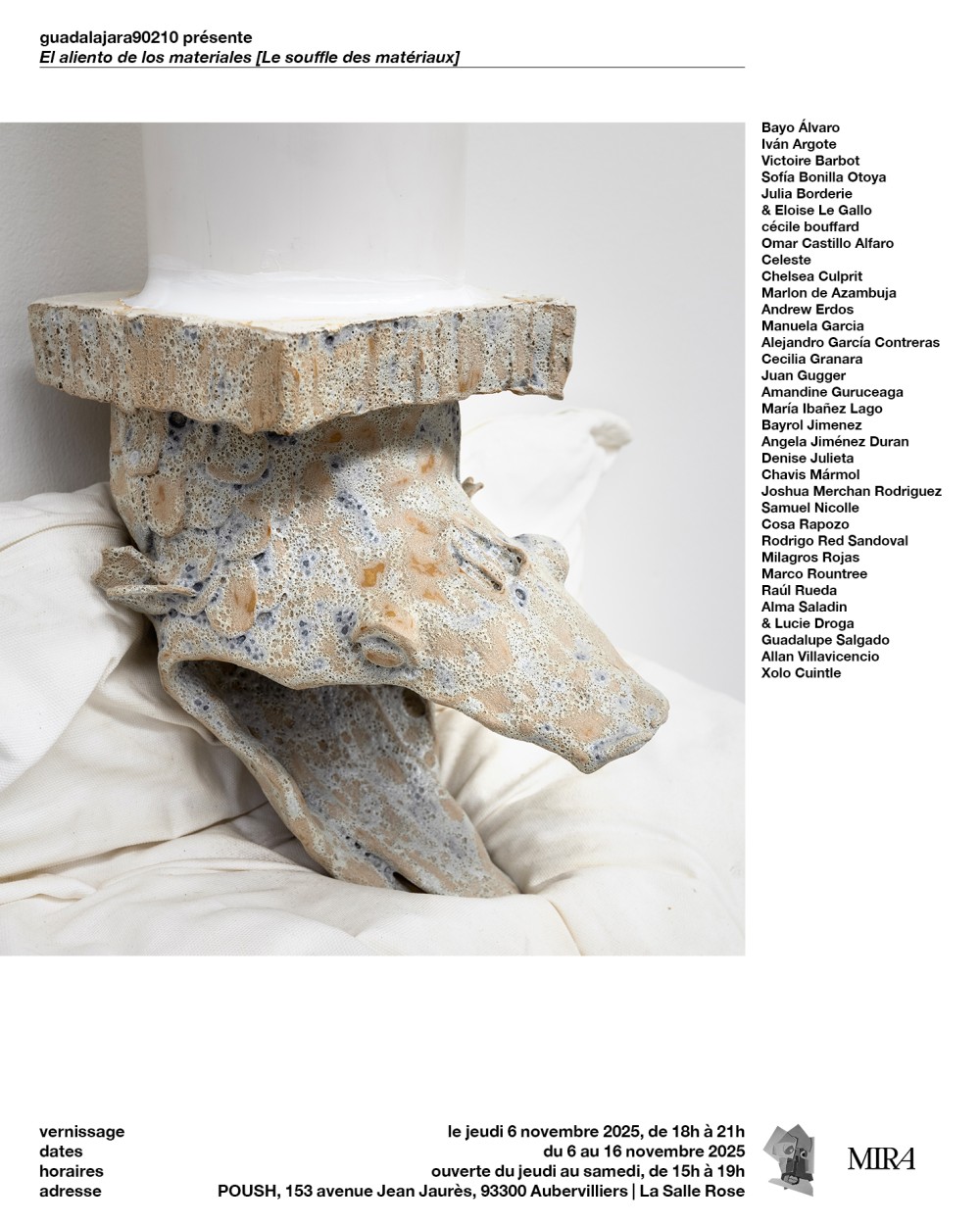 Joshua Merchan POUSH | Exposition *El aliento de los materiales [Le souffle des ...